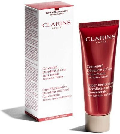 Clarins Super Restorative Decollete & Neck Concentrate Cream for Face & Lips for Moisturizing Anti-Aging & Firming 75ml