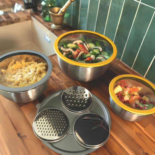 Pika Set Lunch Boxes Inox 27x26.5cm 3 Pieces