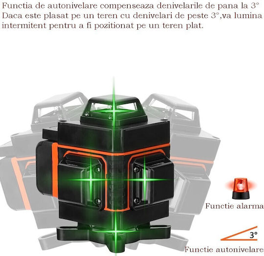Nivelator Laser Liniar Autoreglabil Cu Fascicul Roșu