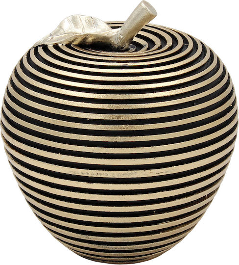 Decorative Polyresin Φ14x15 From Apple Black Gold Keskor 67343-2