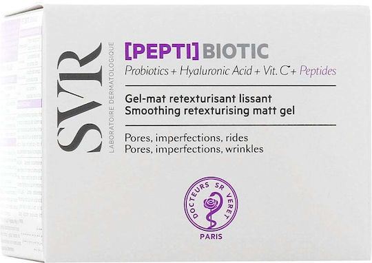 SVR Laboratoire [PEPTI] BIOTIC Gel-Mat Smoothing Resurfacing Moisturizing Day Face Cream with Peptides for Matte Finish 50ml