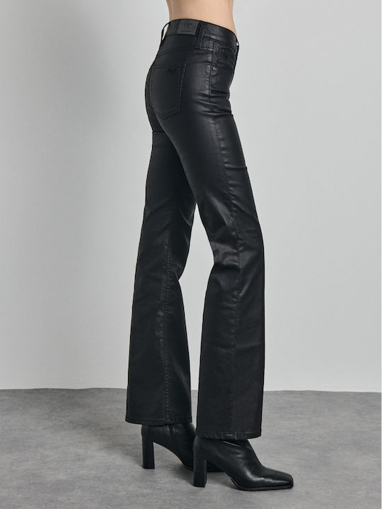 Дамски Дънки Камбанка с Bootcut Кройка Черен