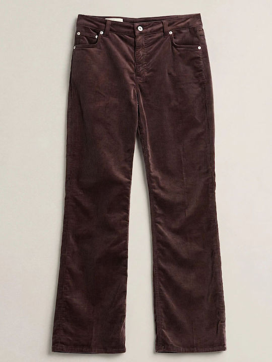 Gant Damen Jeans Hosen Ausgestellt In Schlank Passform Braun