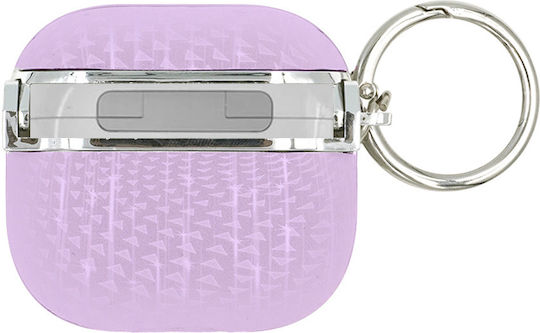 Sonique Meteor Plastic Case With Hook In Purple Colour For Apple AirPods 4