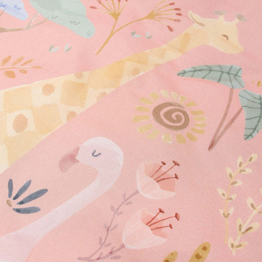 Little Dutch Kids Duvet Cover Set Single with Pillowcase Blooming Safari 140x200cm