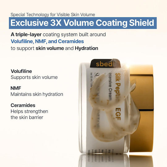Sungboon Editor Silk Peptide EGF Face Cream for Moisturizing & Brightening with Hyaluronic Acid & Niacinamide 50ml