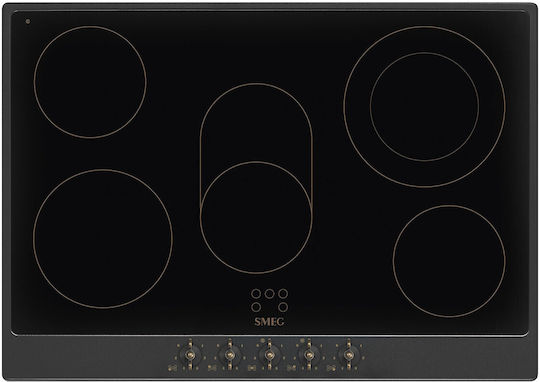 Smeg Керамичен плот с рамка автономен 72x51см