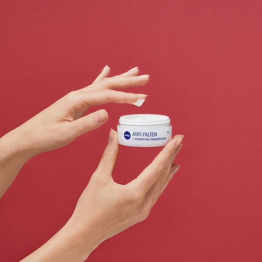 Nivea Anti-Wrinkle + Firming Anti-Aging & Firming Face Moisturiser Day Cream with SPF15 with Hyaluronic Acid 50ml