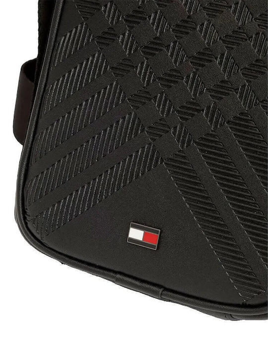 Herren Schulter / Crossbody Tasche Schwarz