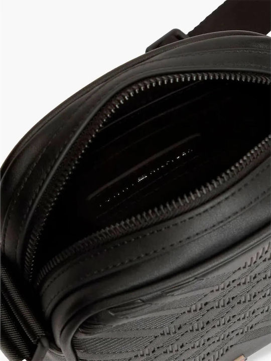 Herren Schulter / Crossbody Tasche Schwarz