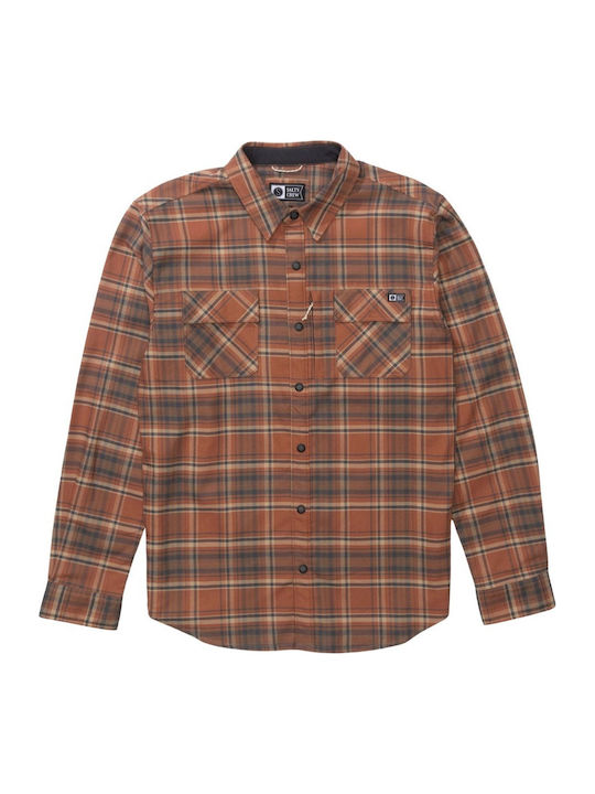 Long Sleeve Flannel Shirt Russet