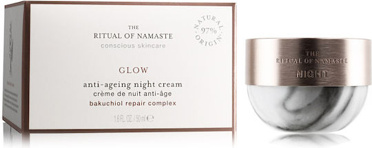 Ritual Namaste Glow Анти-Ейдж Хидратиращ Крем за Лице Нощен Крем с Ретинол 50ml