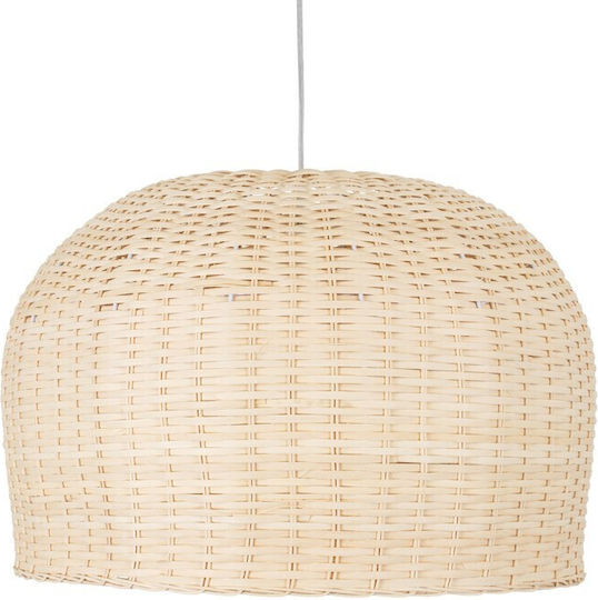 VenCore Brown Boho Bell Pendant Ceiling Light with E27 Socket 50x50x34cm