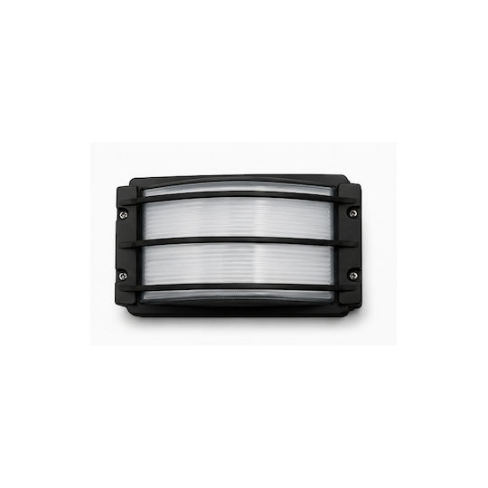 Elvhx Επιτοίχια Εξωτερική Πλαφονιέρα E27 26.4x12.8x11.8εκ.