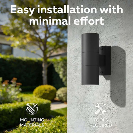 Lampa Calex Turin Wall-Mounted Outdoor Spot GU10 IP54 17cm