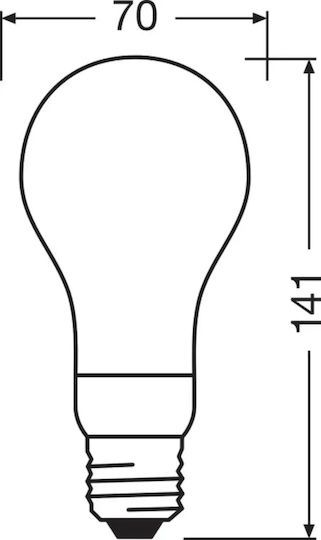 Ledvance LED-Lampe 18W für Fassung E27 Warmes Weiß 2452lm Dimmbar