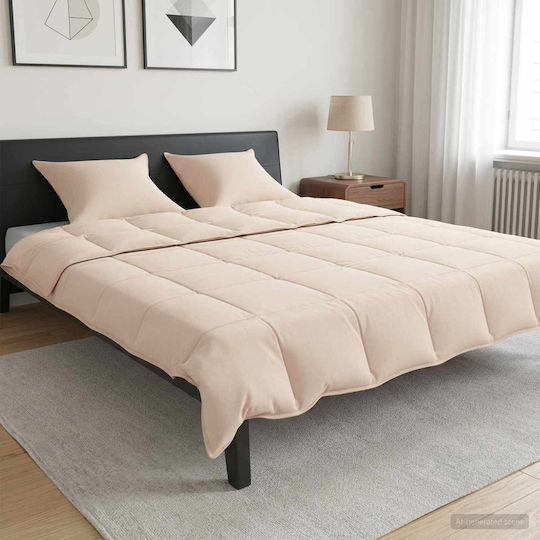 Duvet Set 2 Pieces 240 X 220 Cm All Seasons Kapok Fiber