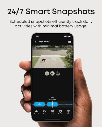 Eufy E40 Add-on Camera IP Камера за наблюдение Wi-Fi Full HD+ 4MP Водоустойчива На батерия