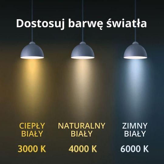 Light Prestige Таванно Осветително Тяло Черно с Интегриран LED