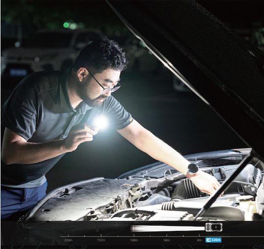 Wuben Rechargeable LED Flashlight with Maximum Brightness 700lm