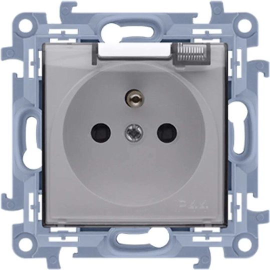 Kontakt-Simon Single Walled Power Socket Waterproof Transparent