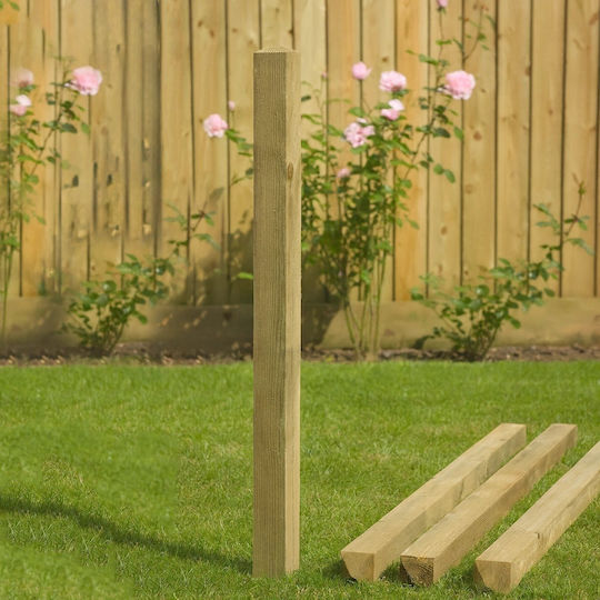 Showood Wooden Beam for Garden Fence 80x7x7cm Green