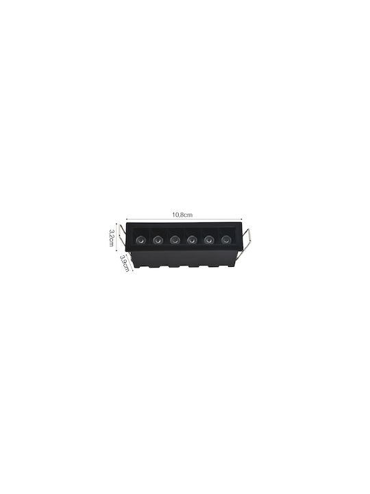 Inlight Metalic Spot Încorporat cu LED Integrat și Lumină Alb Natural Alb 1buc Inlight Metalic Spot Încorporat cu LED Integrat și Lumină Alb Natural Alb 1buc