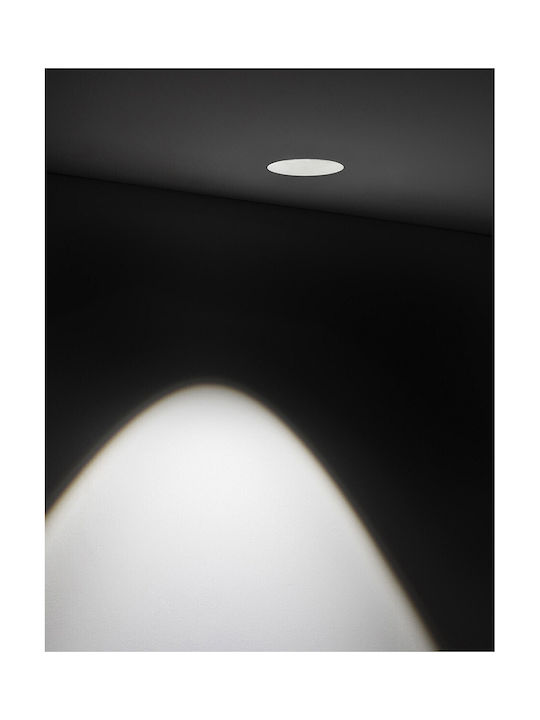 VK Lighting Гипсово Хоново Скрити Спот с Фасунга GU10 Бял 8x8см
