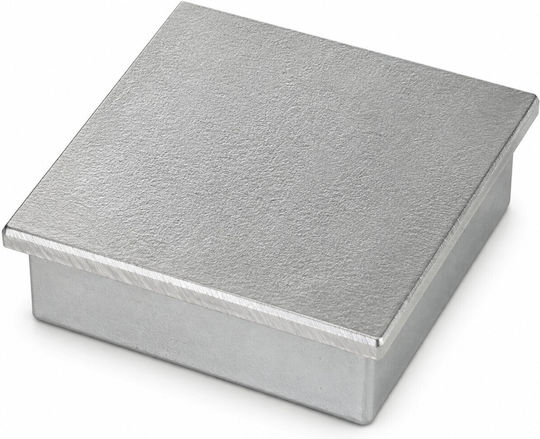 Universal Abdeckung Quadrat Bodenhülse 80 X 80 Mm X 2 Aluminium