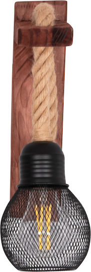 HomeMarkt Barn2 Leuchte Wand mit Fassung E27 Beige 12cm