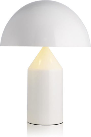 Next Metal Table Lamp for G9 Fitting with White Shade and Base