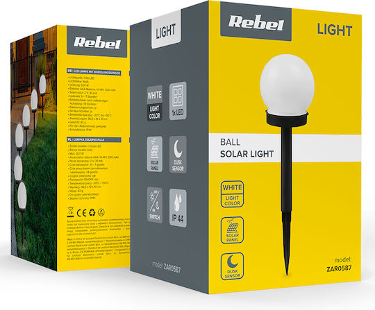 Rebel Solarleuchte mit Bewegungssensor IP44 36,5x10x10cm