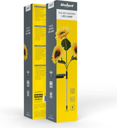 Rebel Lampă Solară Floare cu Lumină Alb Cald 3000K IP44