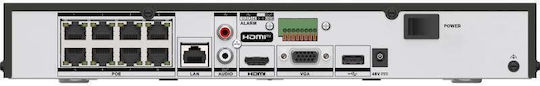 Hikvision DS-7608NXI-K1/8P/VPRO NVR Устройство за Запис 8 Канала с 4K Анализ