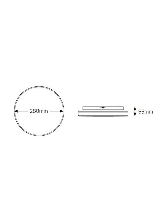 Geyer Plafonieră de Exterior cu LED Integrat în Culoare Alb LCL220W15