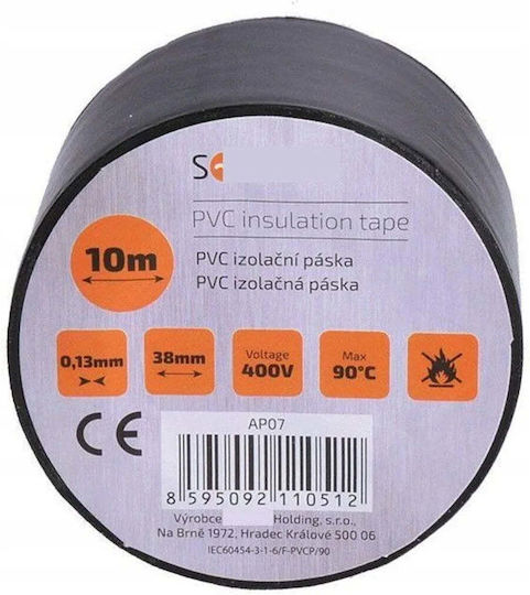 Solight Insulation Tape 38mm x 10m Black