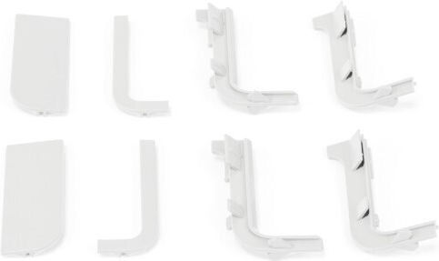 Gola J Emuca 8900817 Schwarzes Set für Eckenabschluss Oben Profil