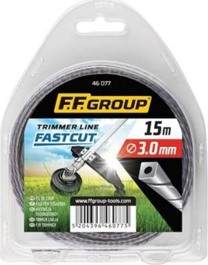 FFG SilentCut Square Twist Brush Cutter Trimmer Line 2mm 15m 46072