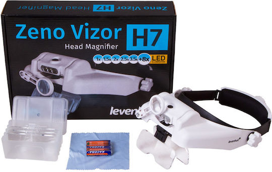 Levenhuk Zeno Vizor Vergrößerungsgläser für die Arbeit und LED-Licht 1Stück