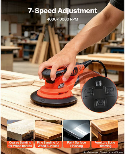 Eccentric Sander 152mm Electric 400W with Speed Setting