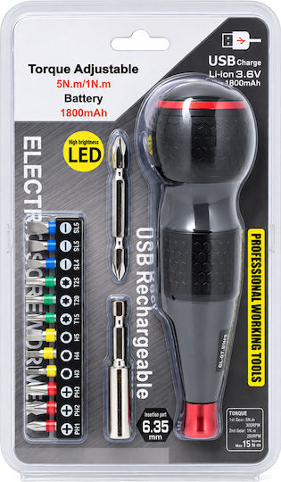 Powertech PT-1644 Battery Screwdriver 3.6V 1x1.8Ah