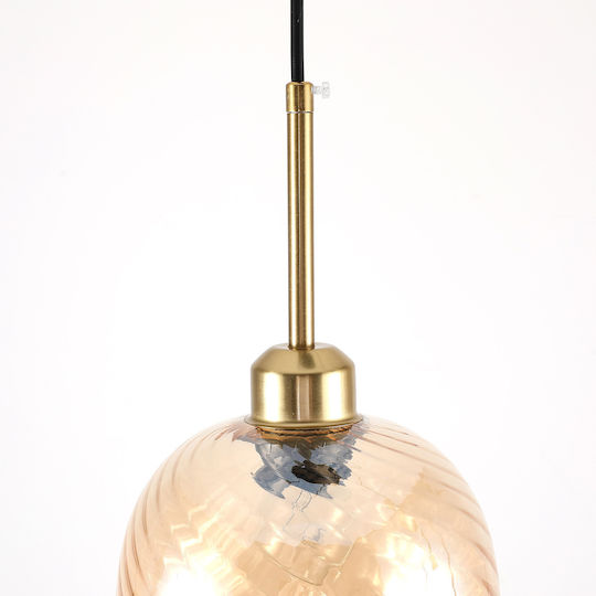 Agora Lighting Регулируемо Висящо Таванно Осветително Тяло Прозрачно с Цокъл E27