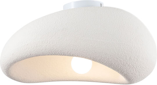 Agora Lighting Πλαφονιέρα Οροφής 45εκ. Λευκή με Ντουί E27