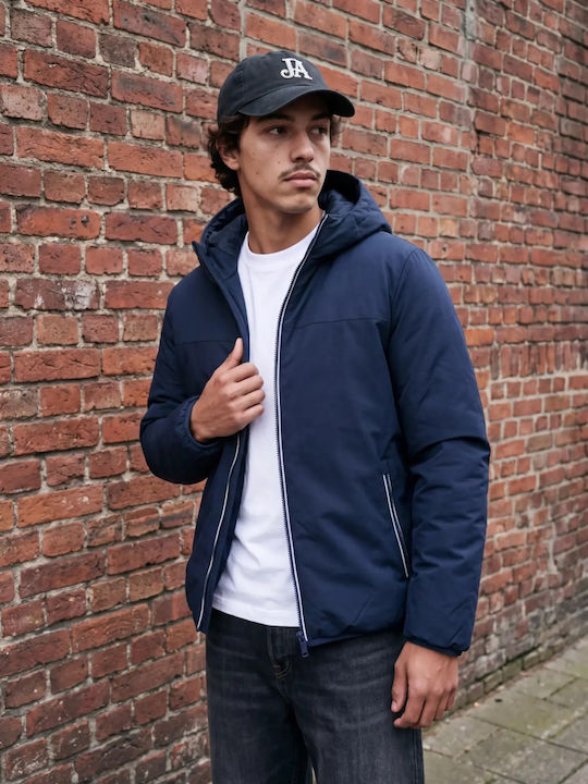 Jack & Jones Doppelseitige Herren Jacke Dunkel Marineblau