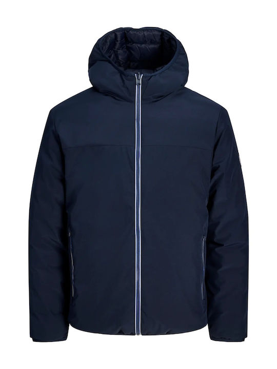 Doppelseitige Herren Jacke Dunkel Marineblau