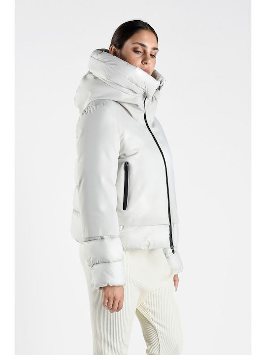 Damenjacke für Winter Weiß