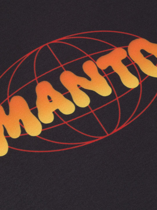 Manto Men's Short Sleeve Shirt MN-R963-BK for Jiu-Jitsu Black