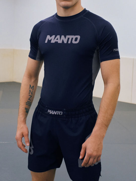 Manto Men's Blue Boxing Shorts