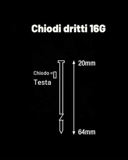 Set 2500 Cuie De Finisare Galvanizate Tacwise 0319 Tip 16g Calibru 16 Lungime 40 Mm Rezistente La Rugină Compatibile Cu Pistoale Pneumatice Electrice Cu Baterie Pentru Lucrări De Dulgherie Plăci Asamblare Mobilier