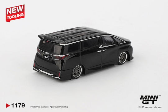 Model Mașină Toyota Alphard 40 Negru 2025 Scara 1:64 Mini GT MGT01179-L